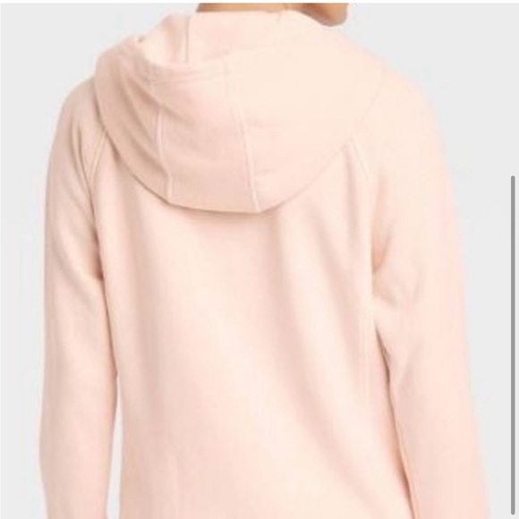*DONATED* AIM NWT Pink Fleece Full Zip Hoodie with Thumbholes Size Small - Picture 4 of 16